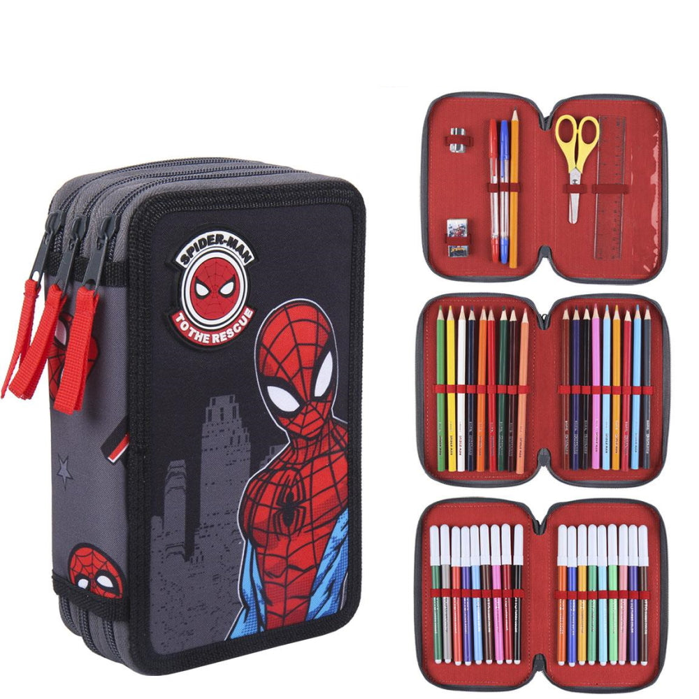 Marvel Spiderman - Schüleretui 3-fach Marvel Spiderman - Schüleretui 3-fach